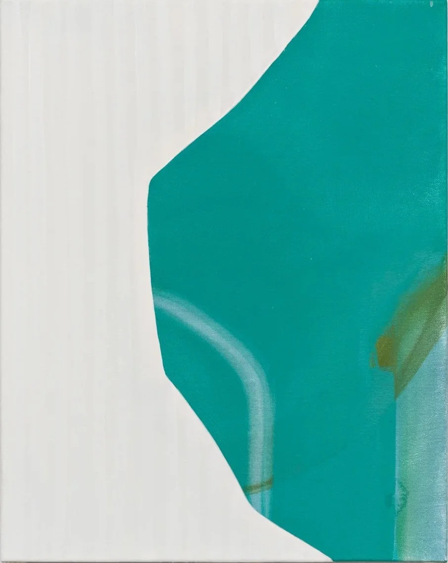  Premonition of a turquoise house Acrylic on canvas 16" x 20" 2016&nbsp; 