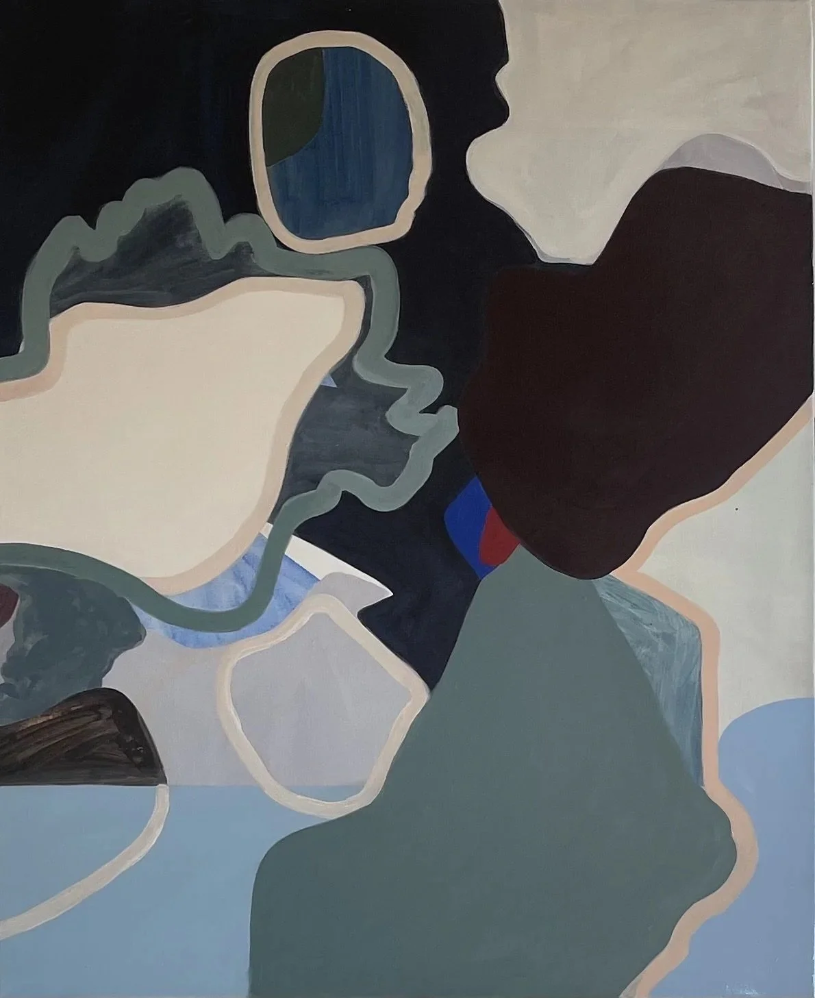  Time travel Acrylic on linen  36” x 44”  2026 