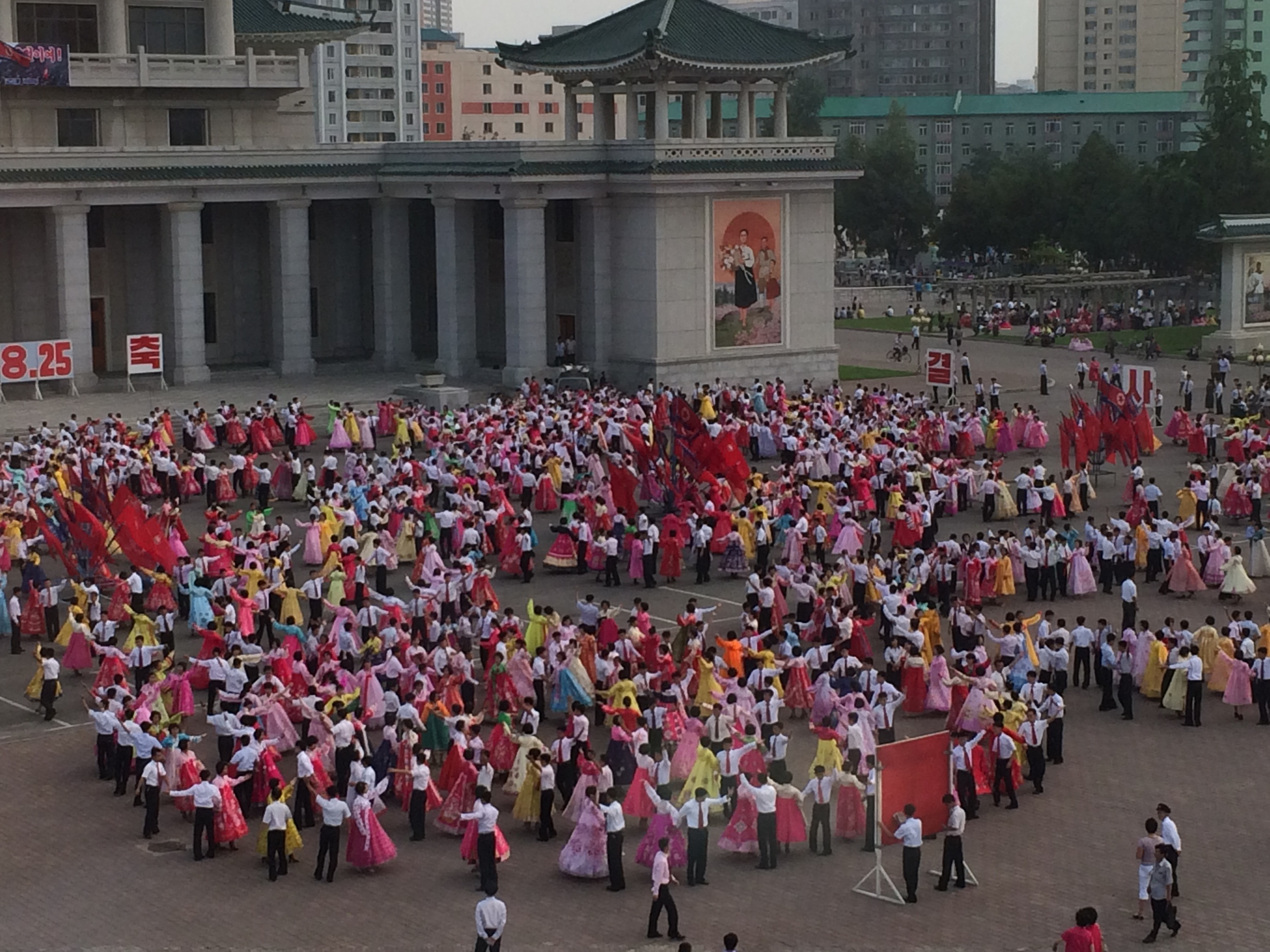 The scene of the ALS ice bucket challenge by CE in August.