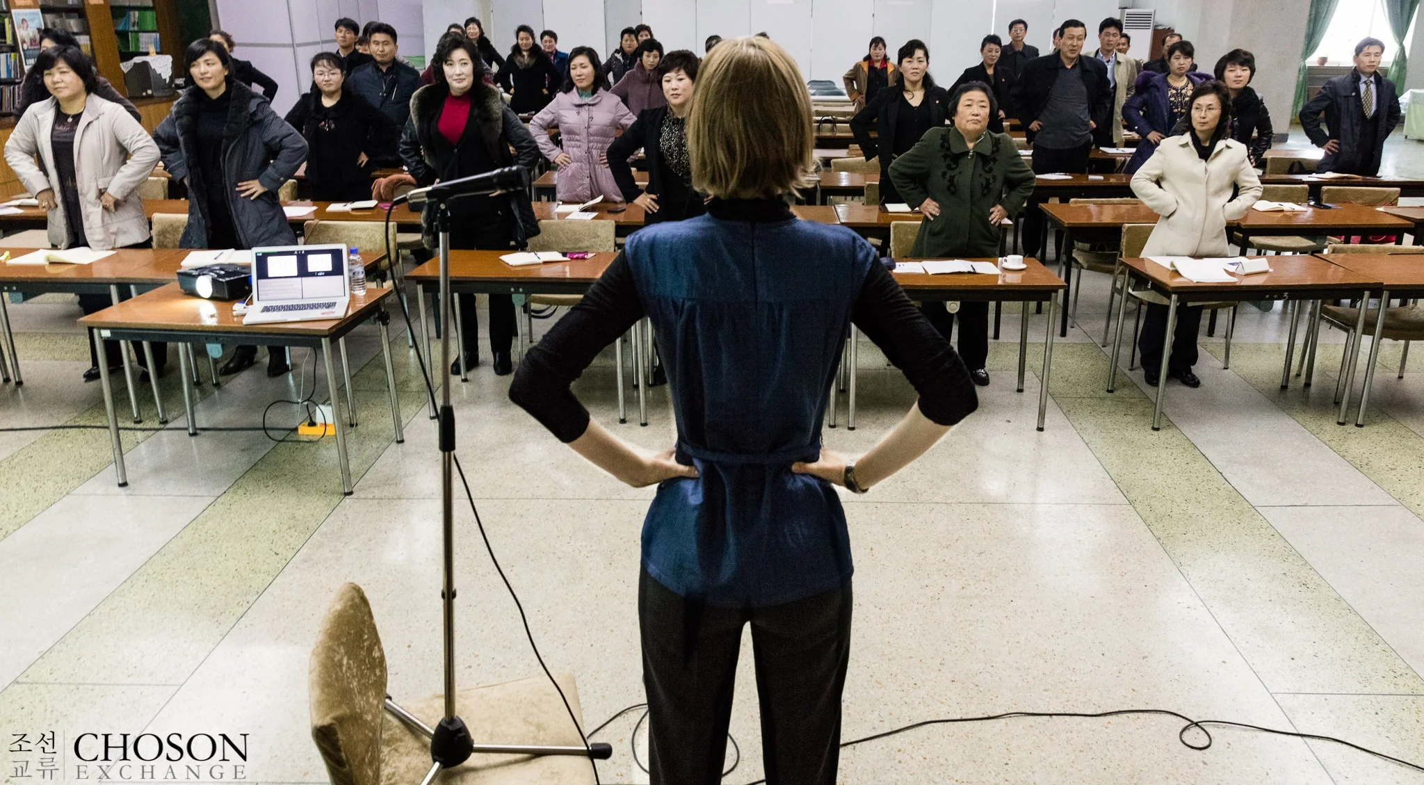 Stand tall: North Korean women learn how body language helps with business