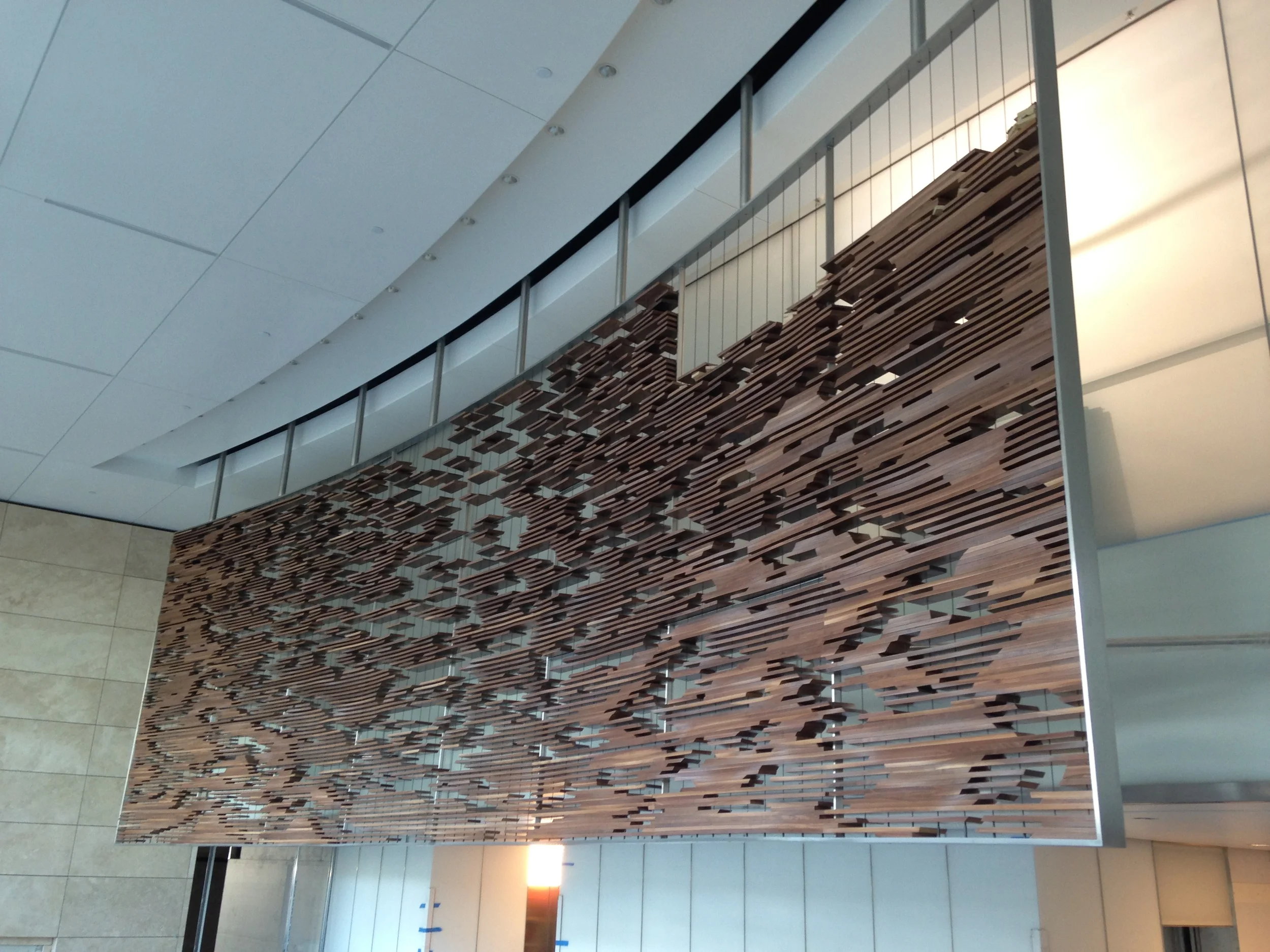 Walnut Sunset art wall almost complete.JPG