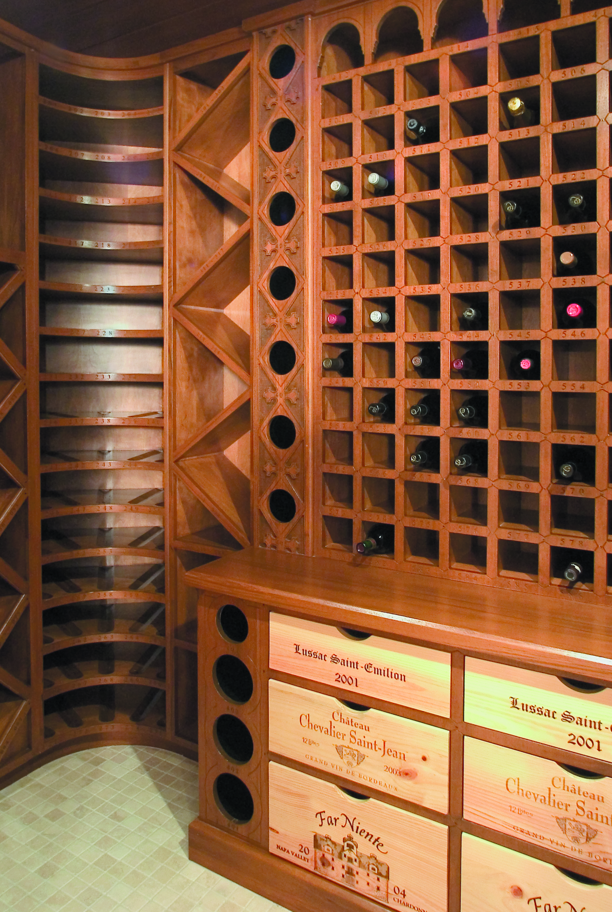  wine cellar shelves designed and built by Tempo Designs Gabriel McKeagney 