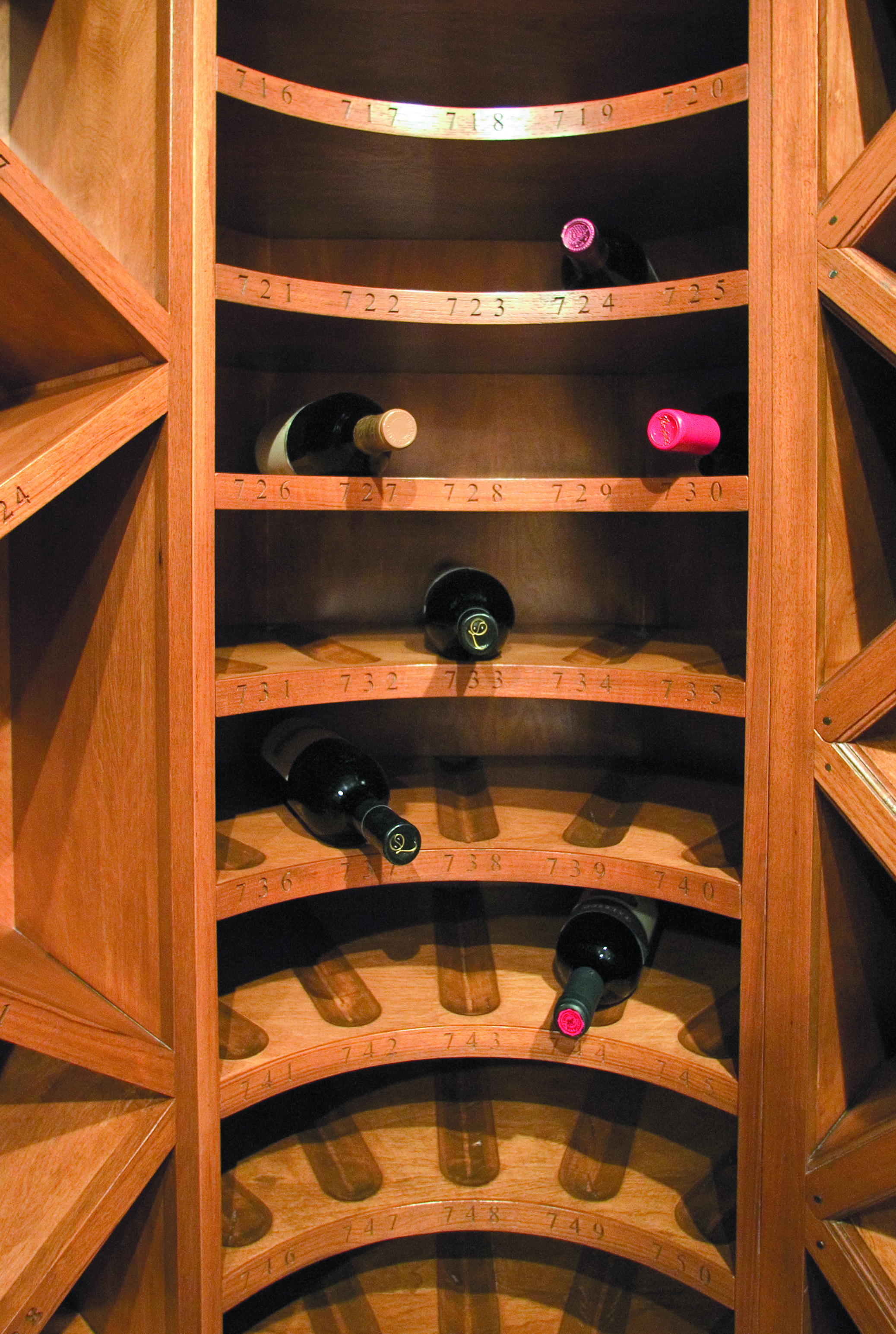  wine shelves designed and built by Tempo Designs Gabriel McKeagney 