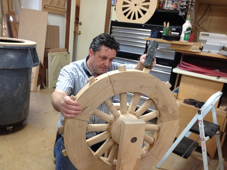 200 year wheel hammering