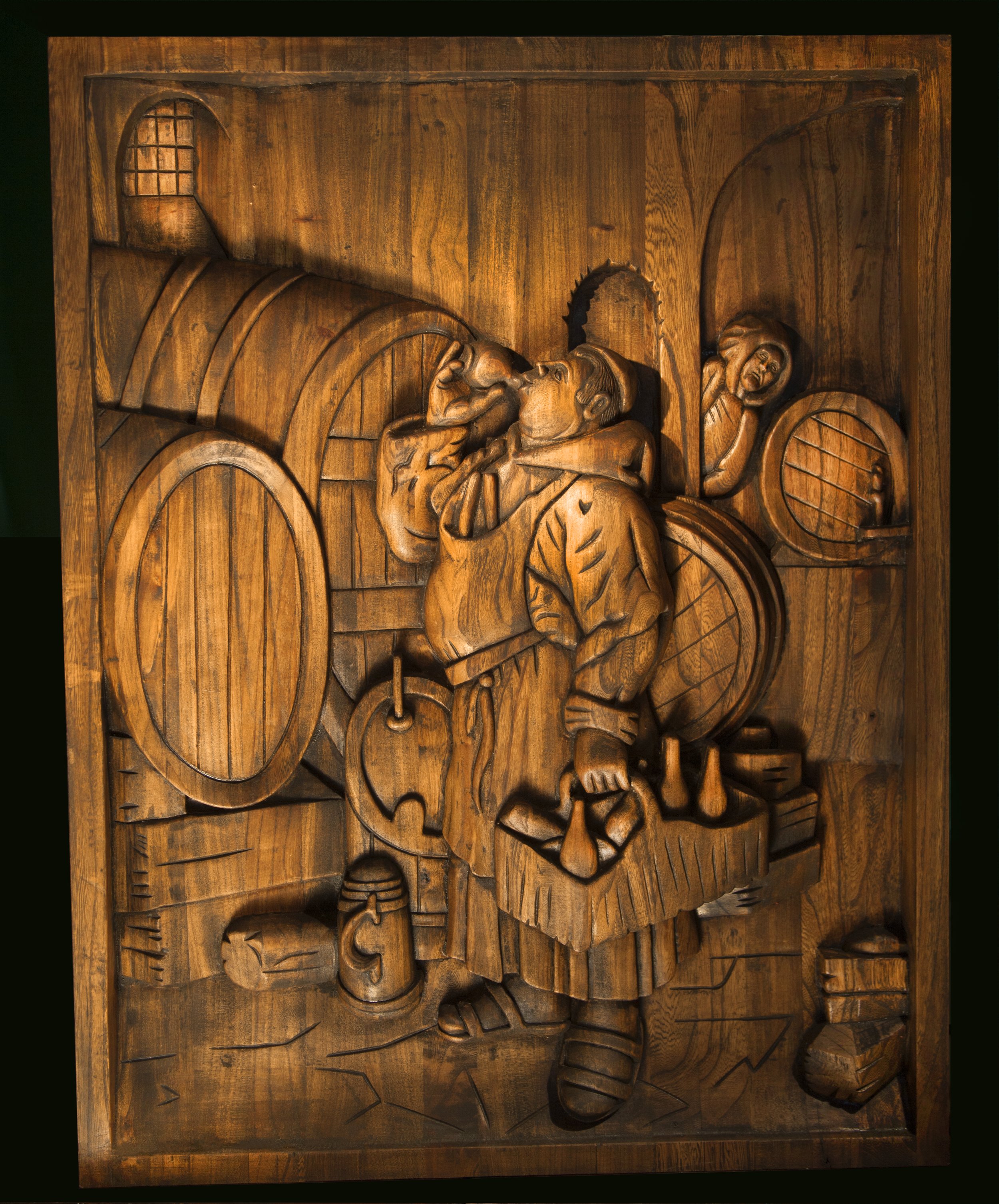  CNC wine cellar art carving designed by Tempo Designs Gabriel McKeagney 