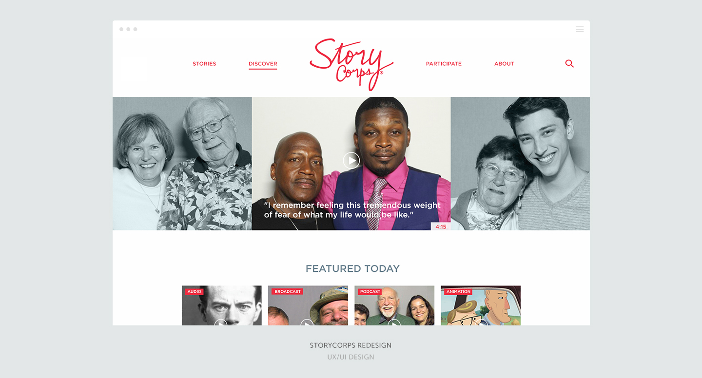 StoryCorps Redesign