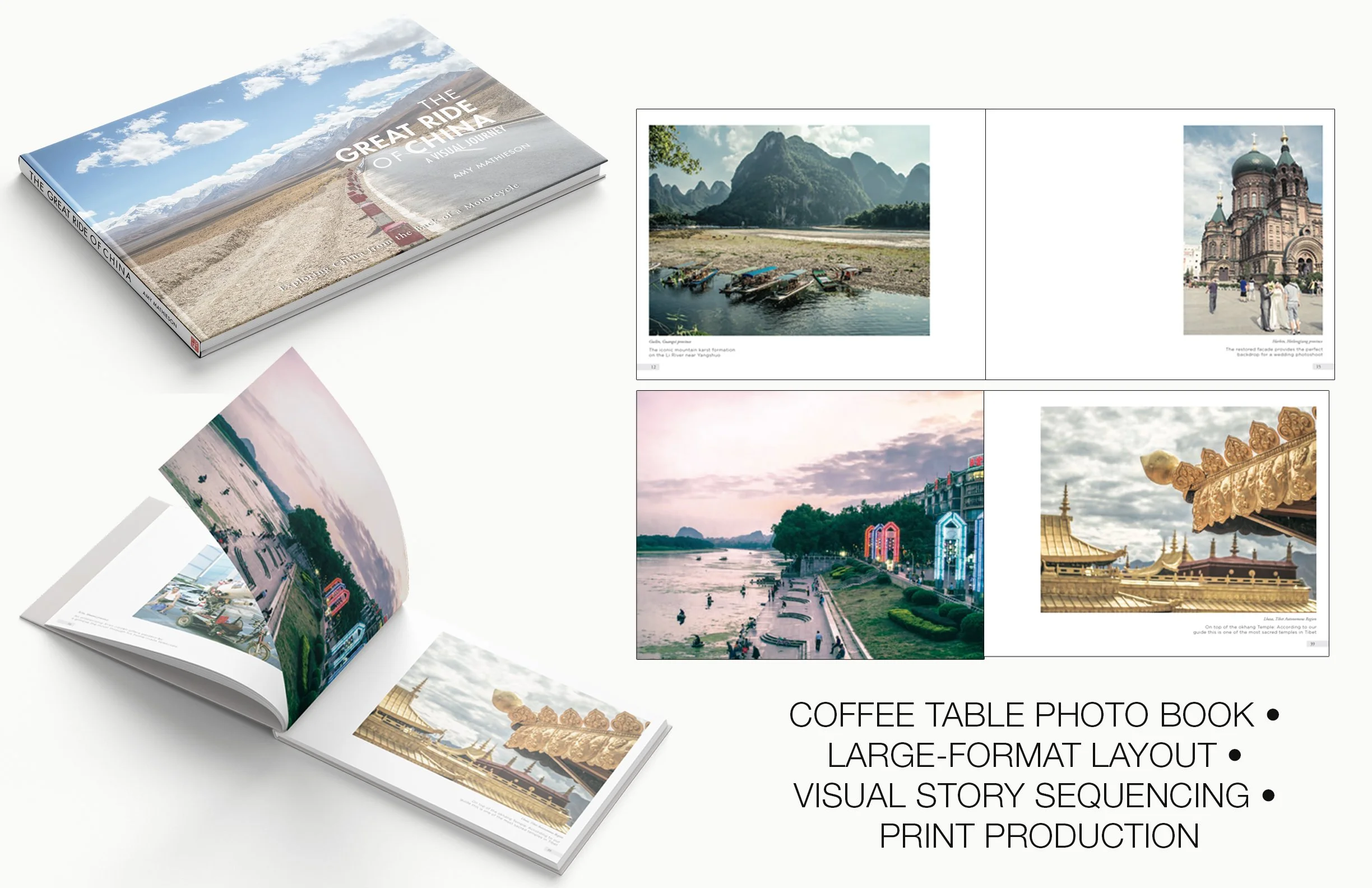 The Great Ride of China — coffee-table photo book, art direction and design