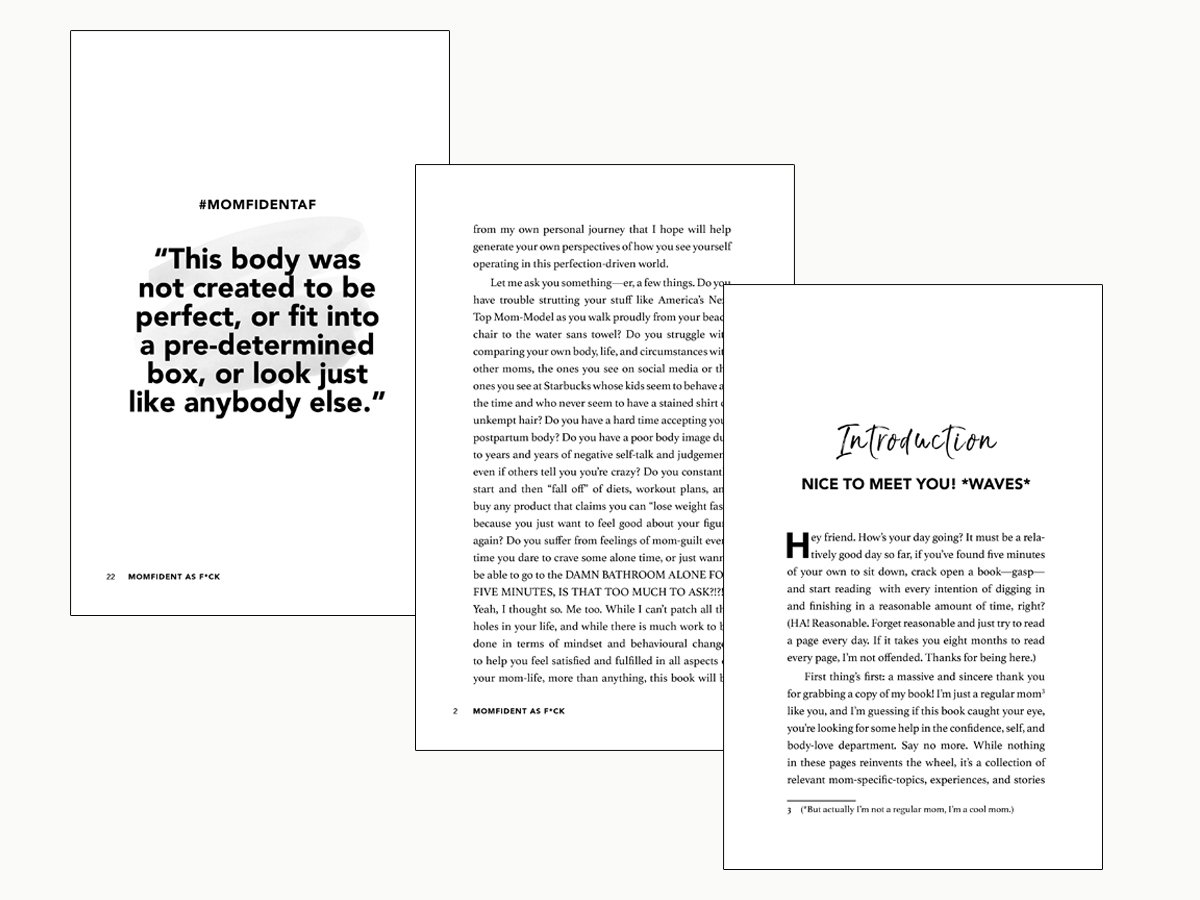 Momifident - Mother Empowerment Book Layout & Design