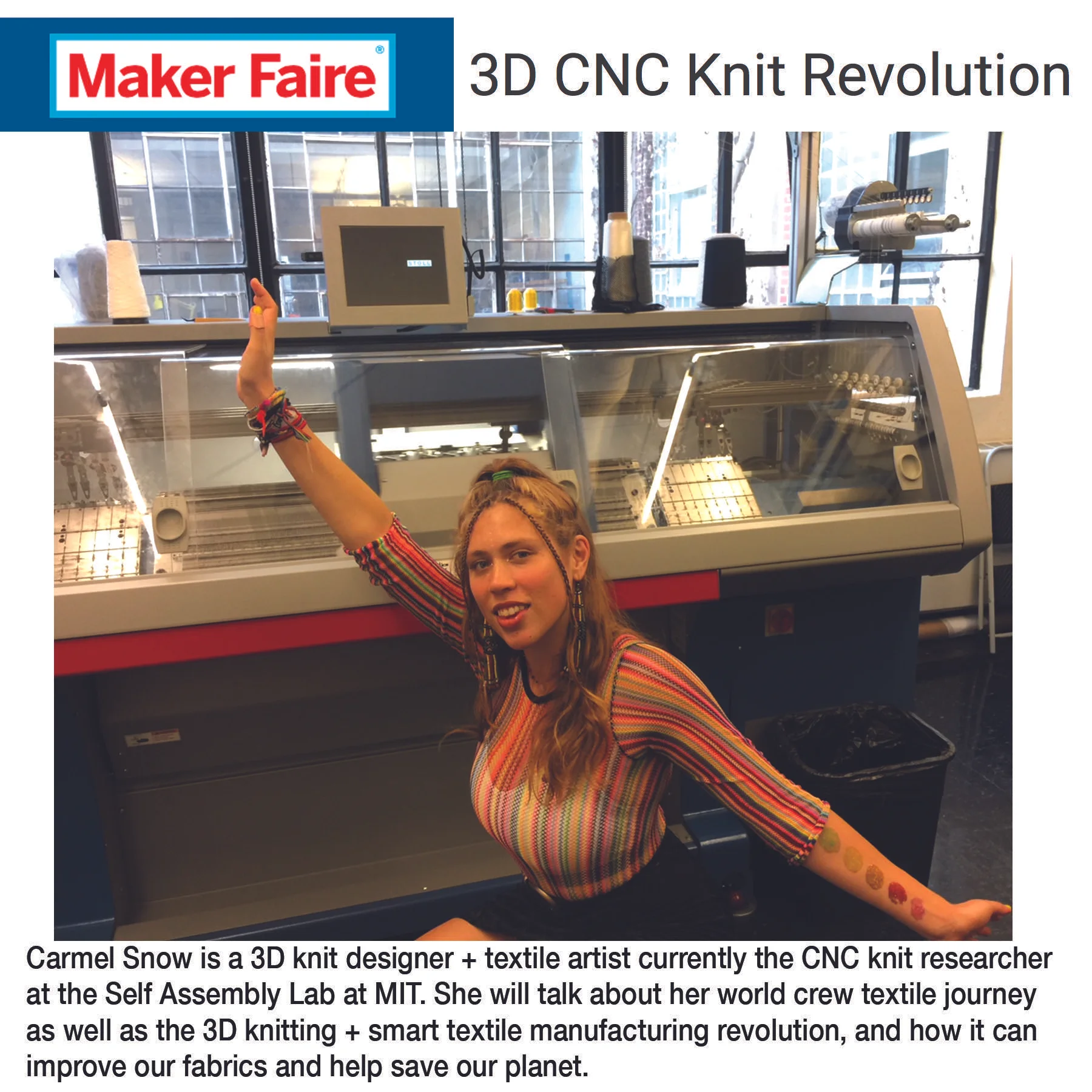 3D Knit Revolution Talk @ the Maker Faire 