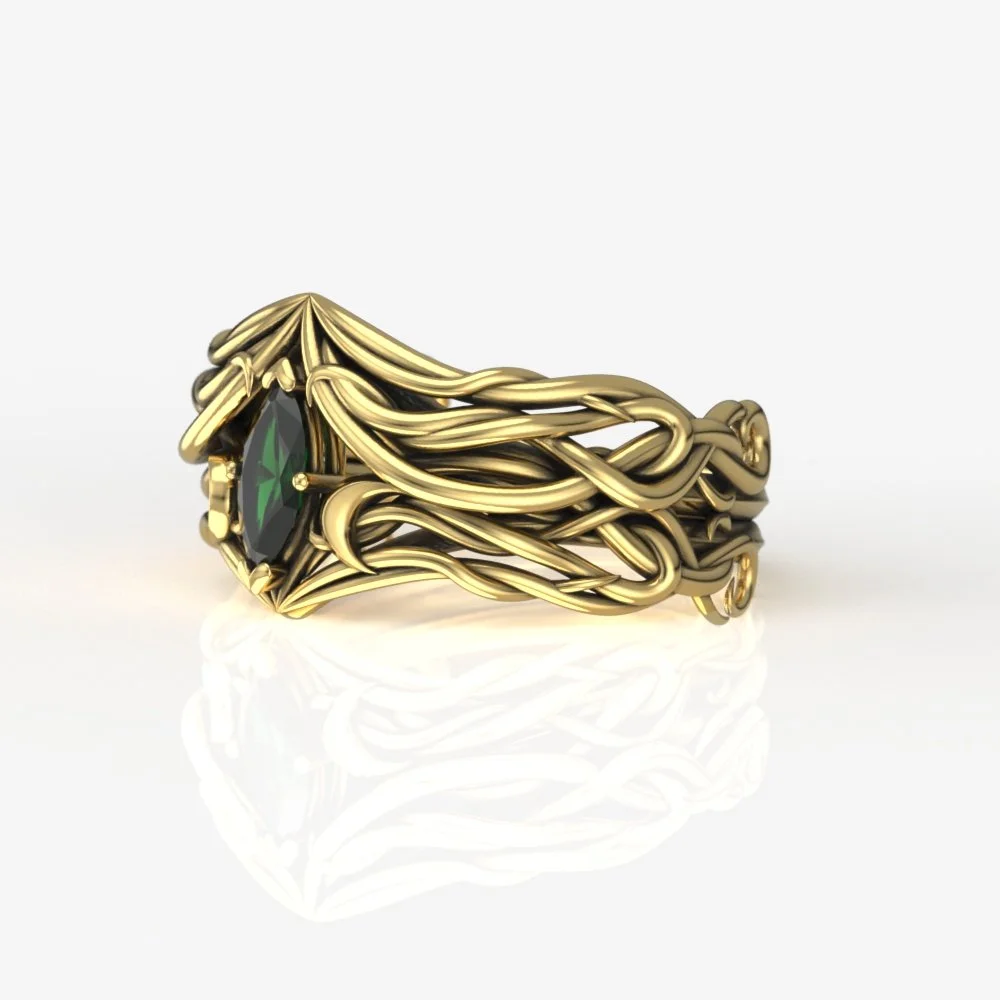 Patrick Amos Wedding Band HERS V.1 14kYG.69.jpg