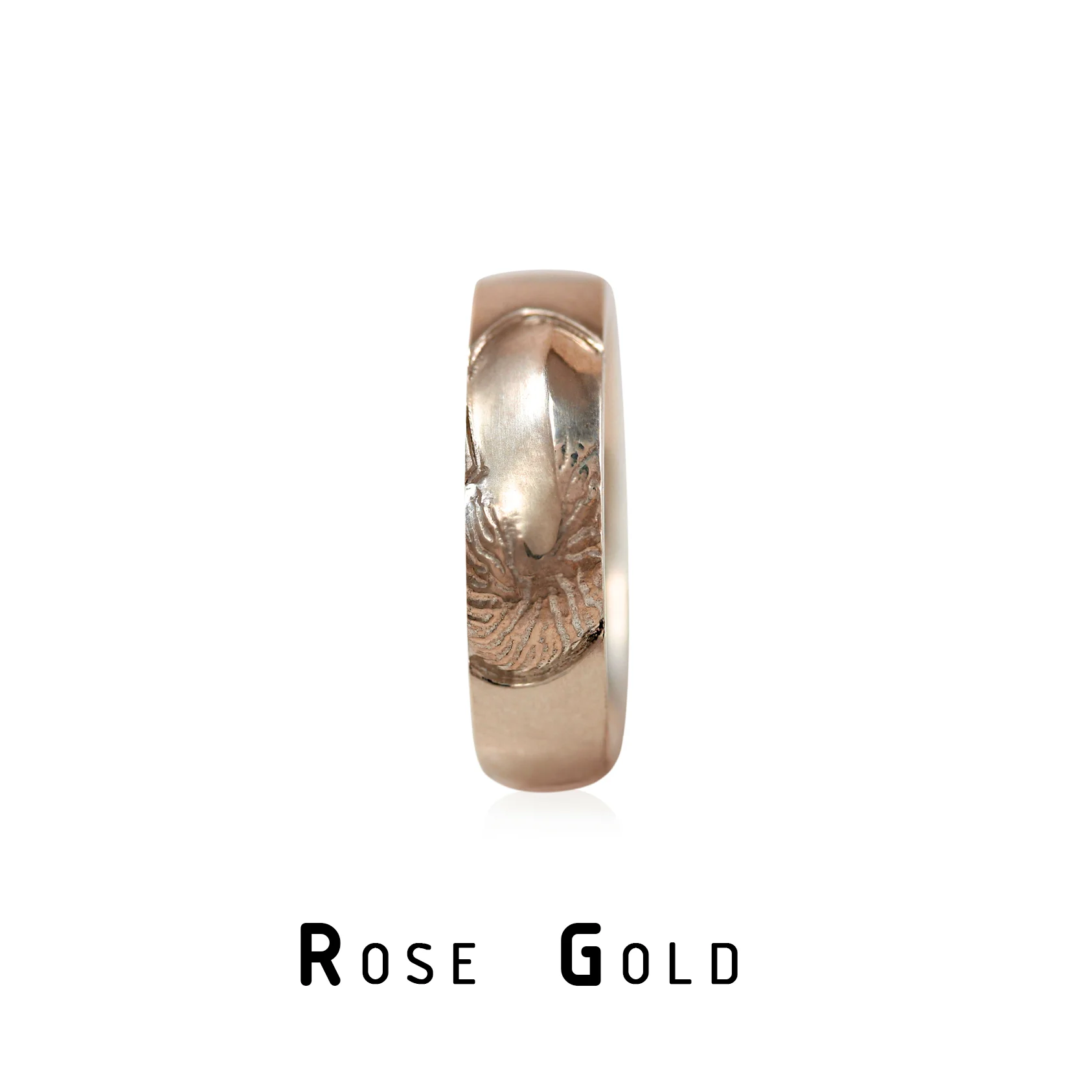 Nautilus Animal Themed Wedding Band for Men or Women in Rose Gold