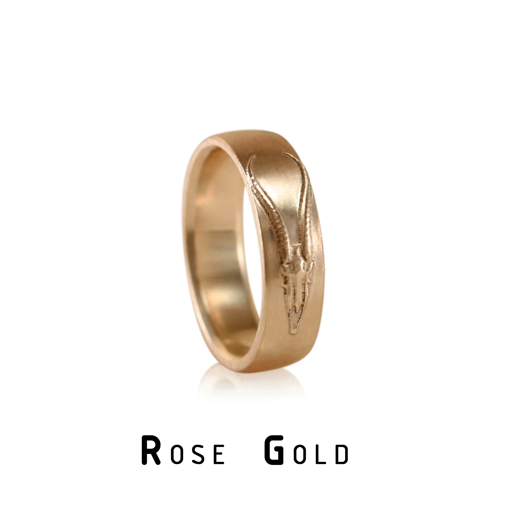 Springbok Wedding Band in Yellow Gold