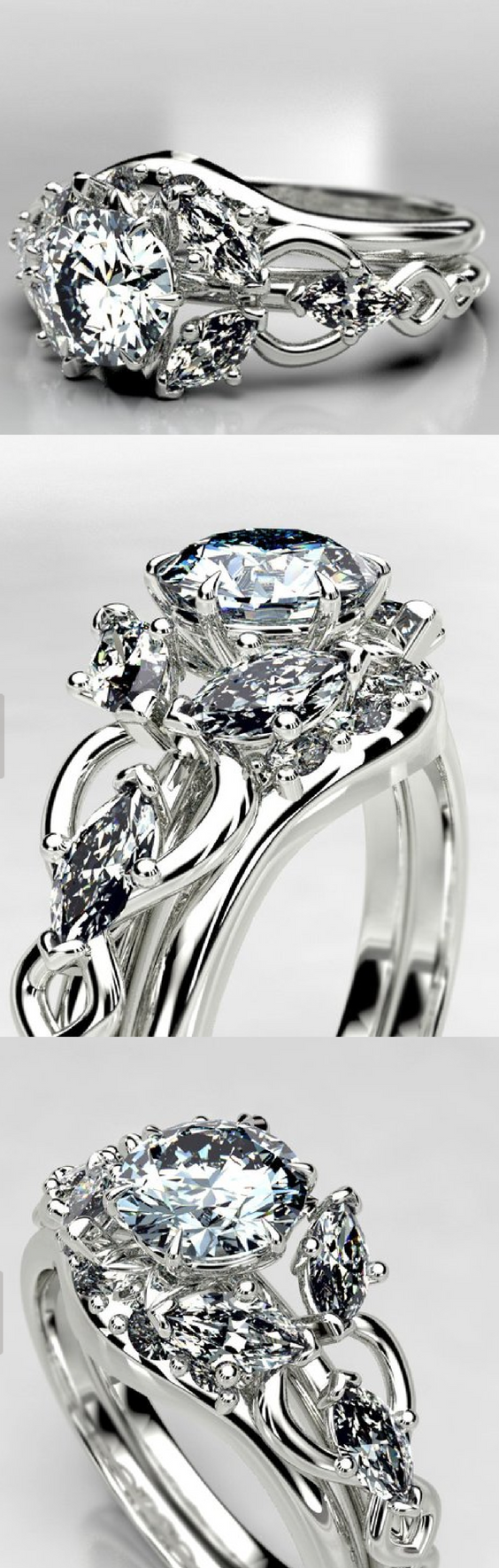 New Art Nouveau Fantasy Engagement Ring Line - Fairy and Elven Inspired ...