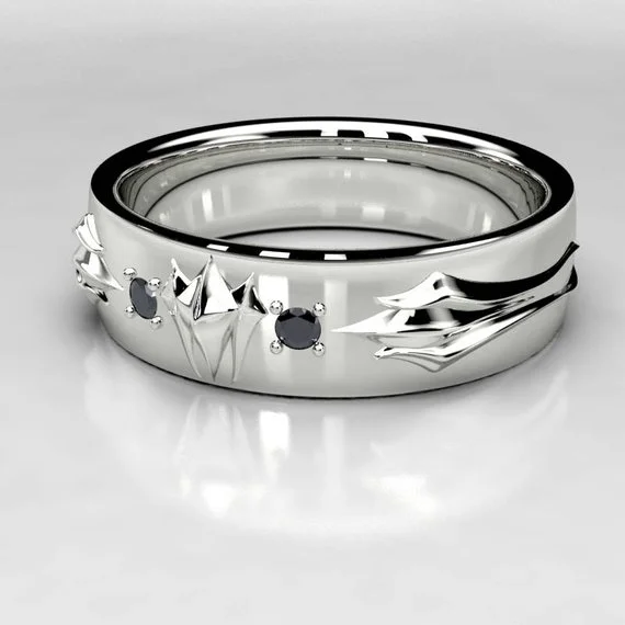 Black Panther Wedding band in Black Diamond.jpg