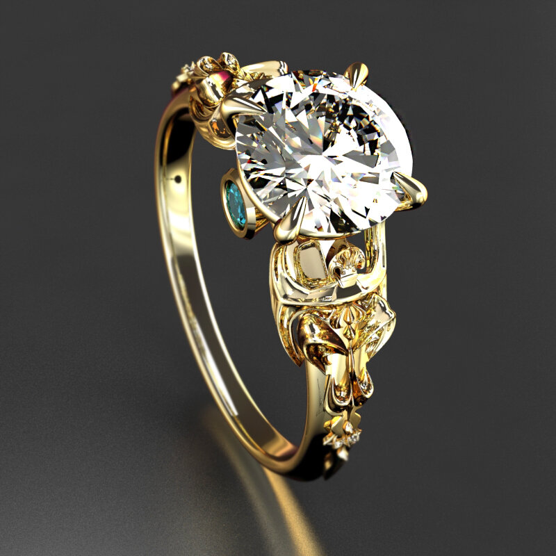 Paladin's Grace 1 Carat Engagement Ring - Oathkeeper Series