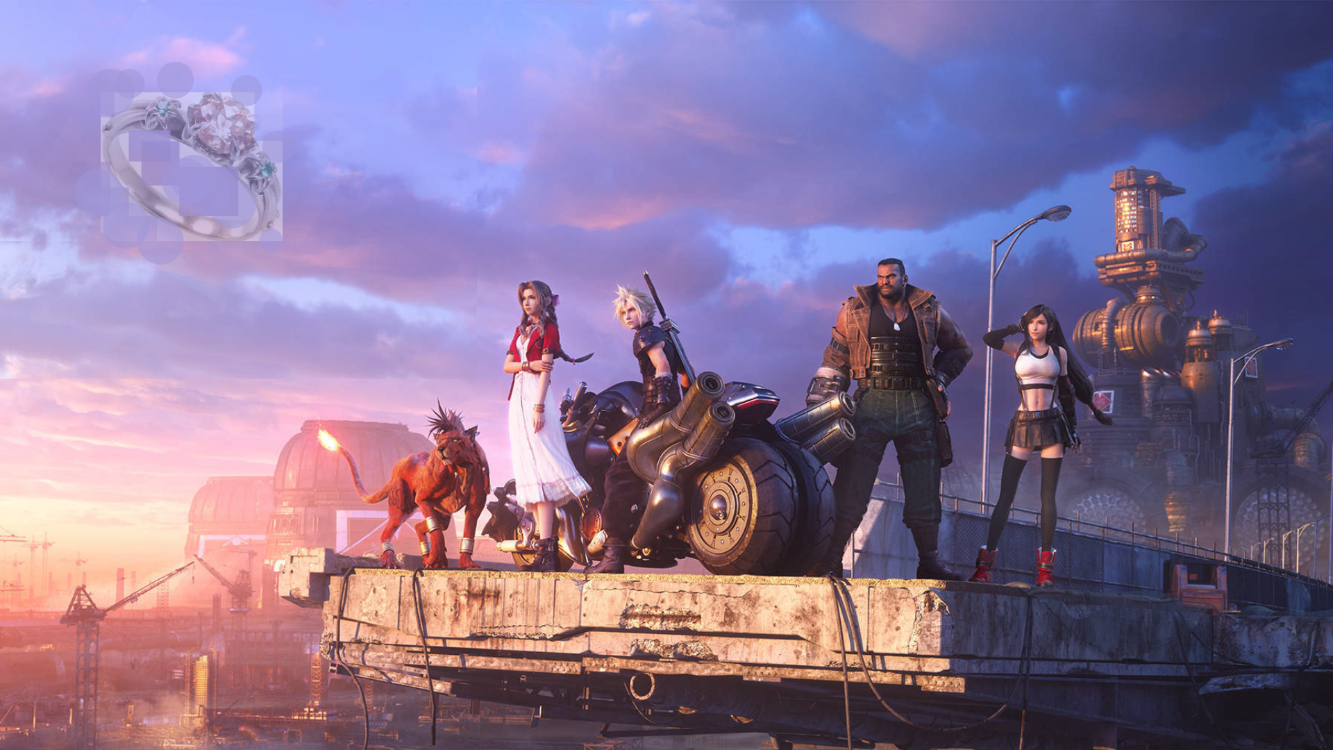 Love Blooms Eternal - Final Fantasy VII Inspired Engagement Ring