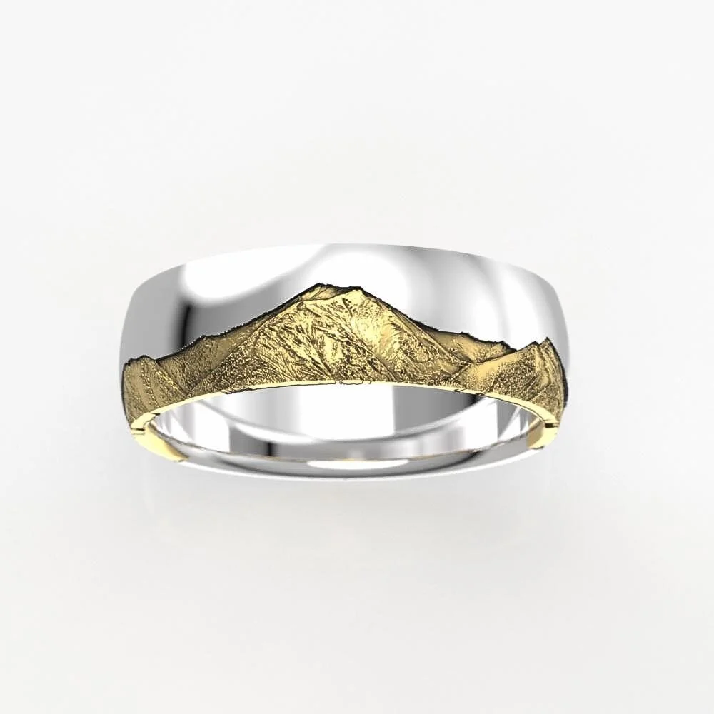Mount Princeton Two Tone Band | 7mm | Colorado Rocky Mountains