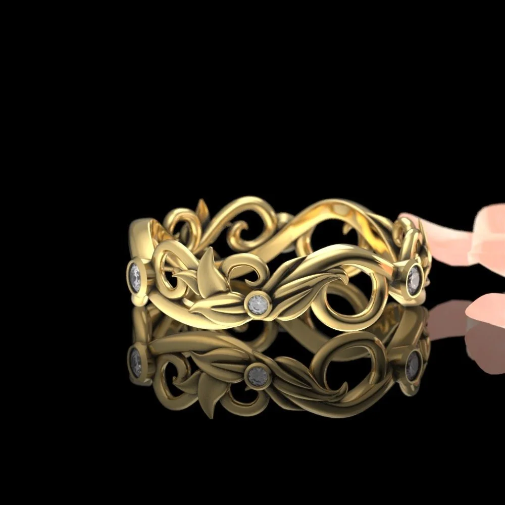 06-gold-vine-and-leaf-diamond-wedding-ring-worn.jpg