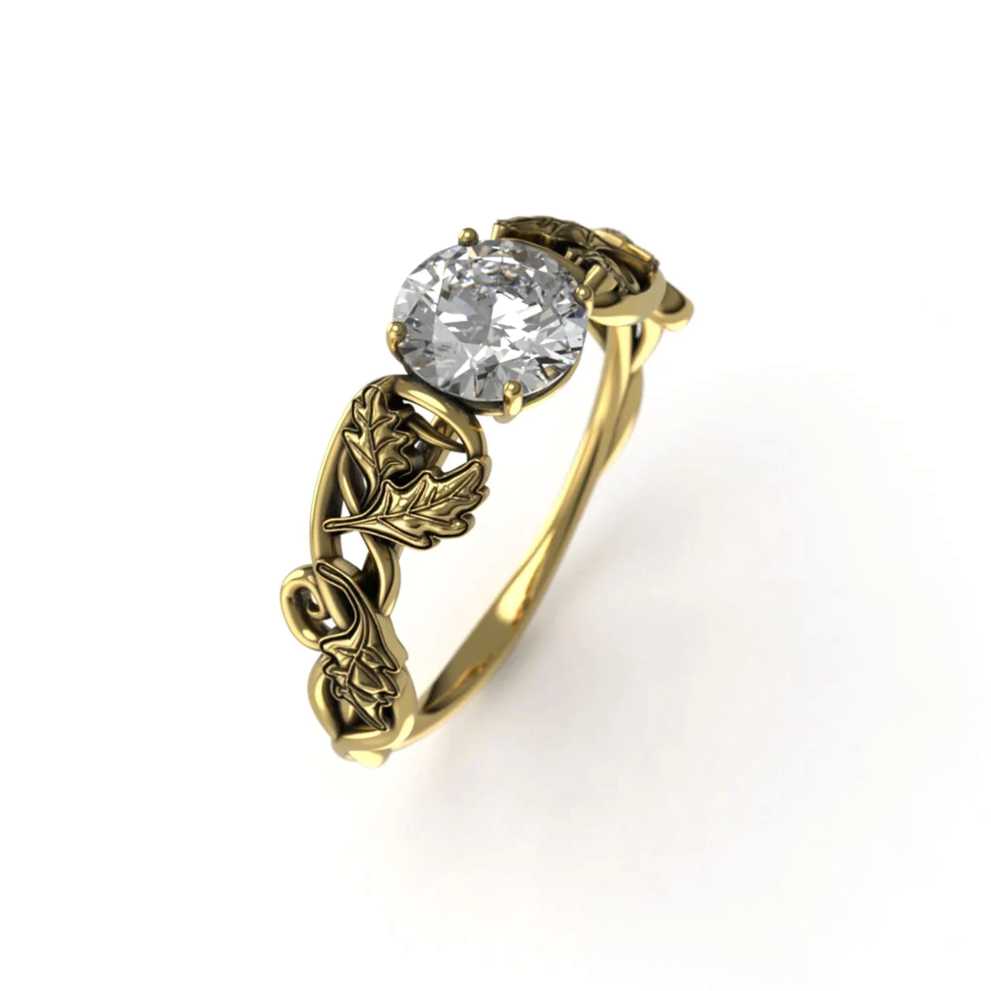 Oak-leaf-moissanite-solitaire-yellow-gold-7.jpg