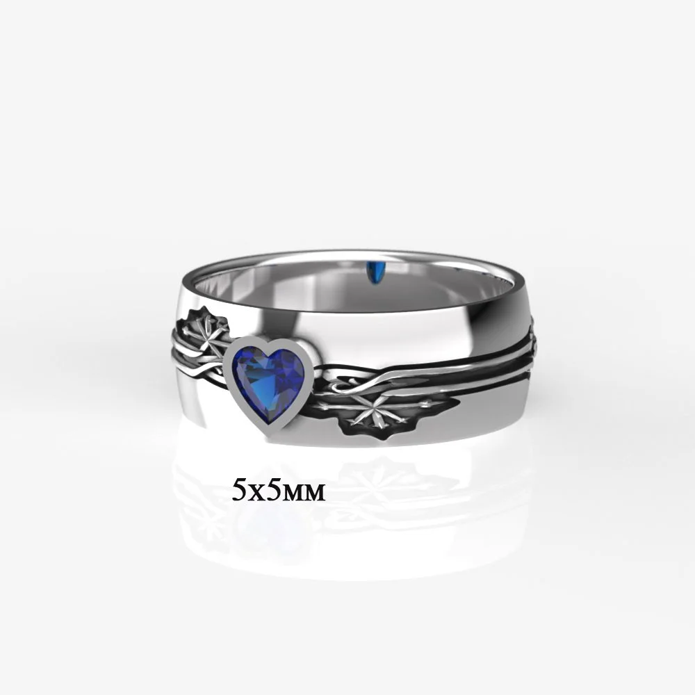 Cory Morgan Mens Ring WG Inlaid Heart 5x5 Lab Sapphire.613.jpg