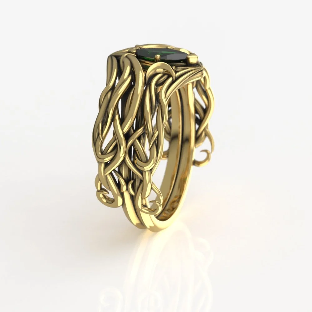 Patrick Amos Wedding Band HERS V.1 14kYG.70.jpg