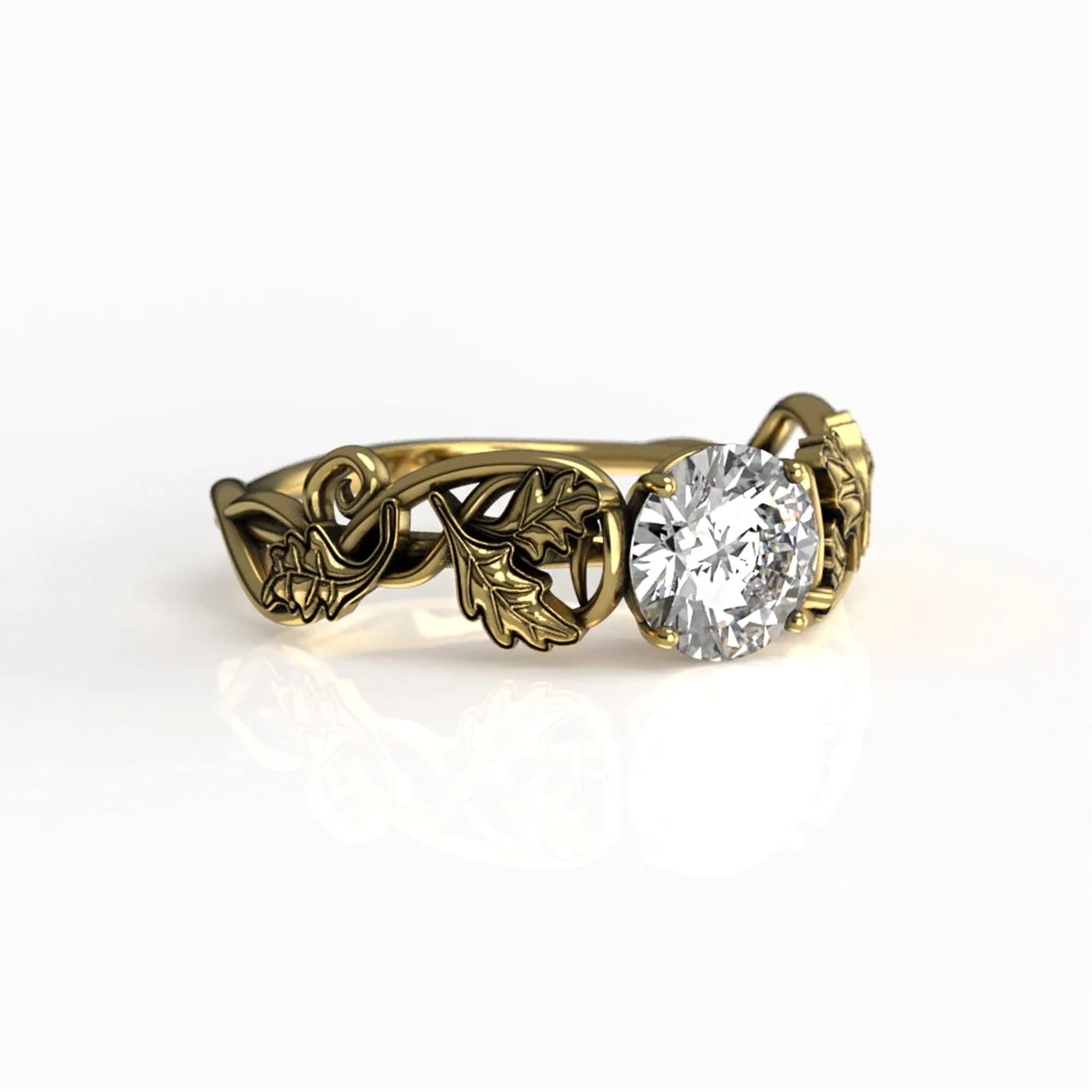 Oak-leaf-moissanite-solitaire-yellow-gold-2.jpg