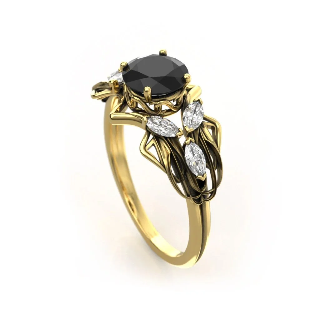 Art-nouveau-elvish-Black-Diamond-Yellow Gold_003.jpg