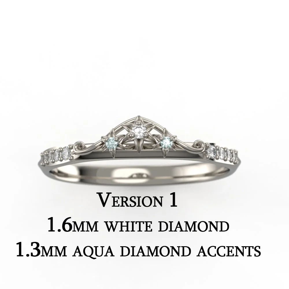 Matching Wedding Band Spencer C. - Custom Ring in 18k Palladium White Gold