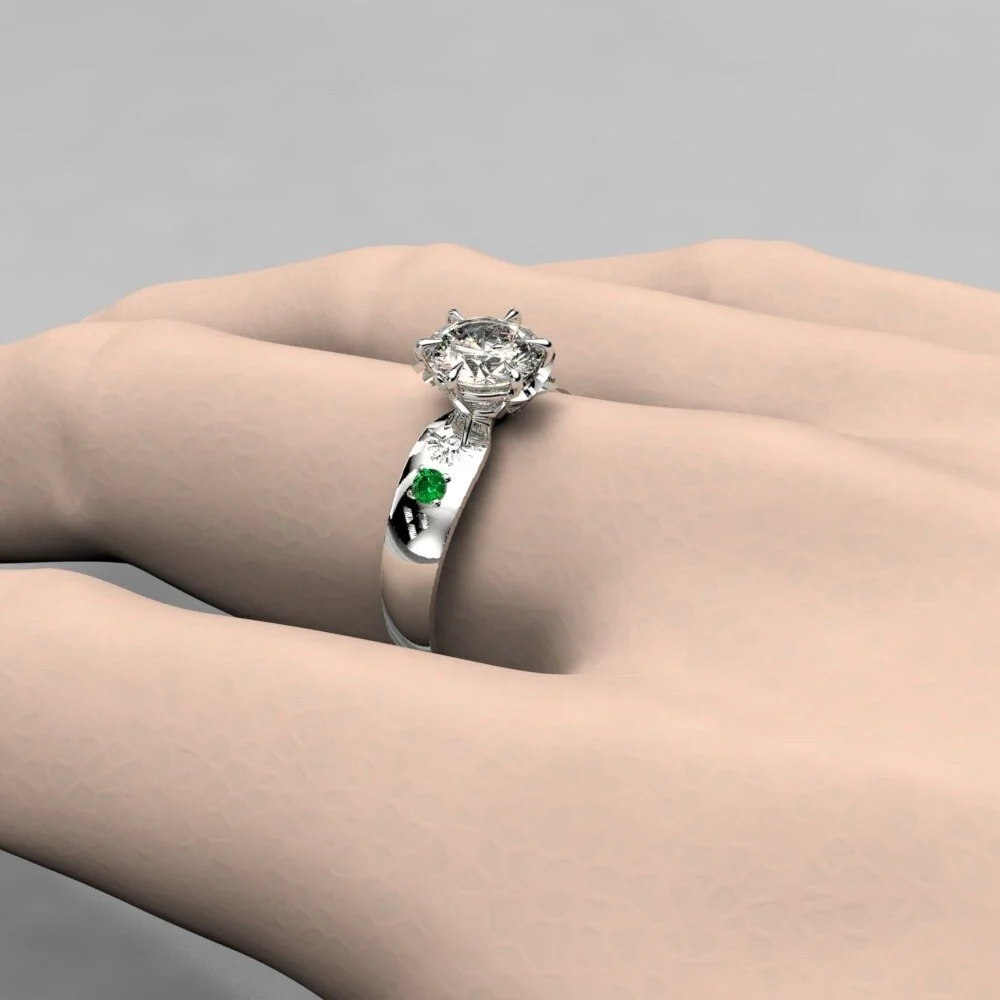 zelda-moissanite-6claw-emerald-ring-worn.jpg