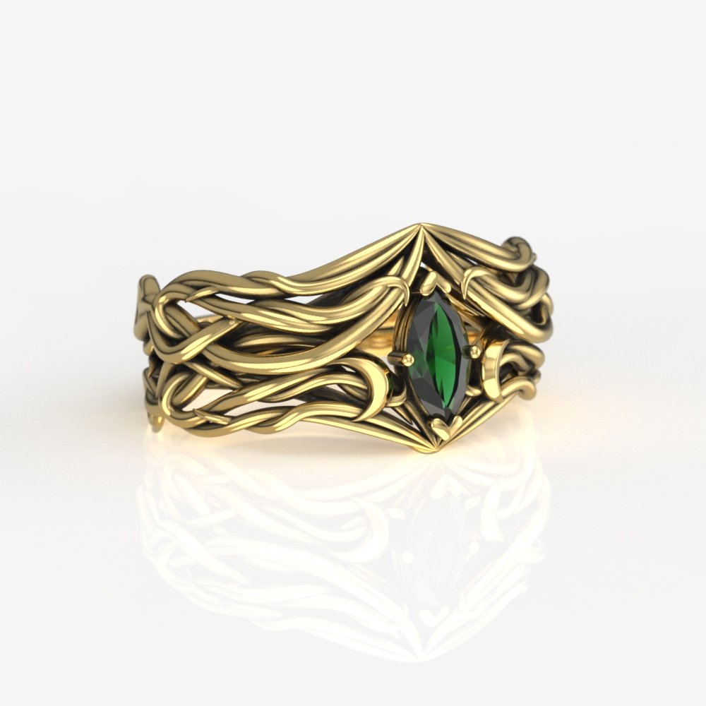 Patrick Amos Wedding Band HERS V.1 14kYG.68.jpg