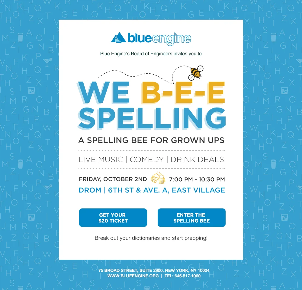 We B-E-E Spelling: For Blue Engine, Pt. 2