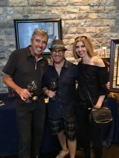 "Brian Liss Thomas Arvid and Deborah Morgan at Silver Oak Vineyard "