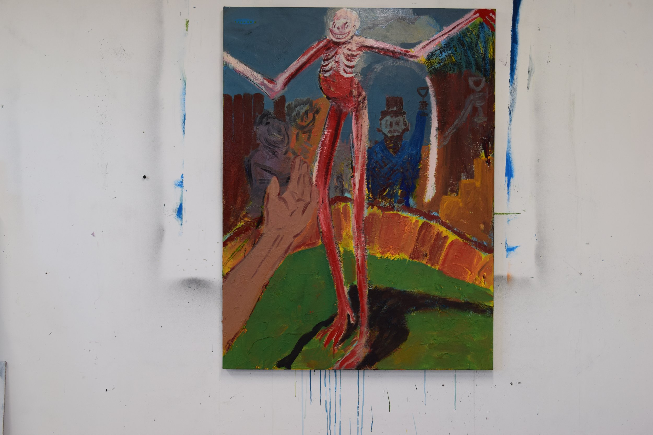  May I Have This Dance, mixed media on canvas, 2024 