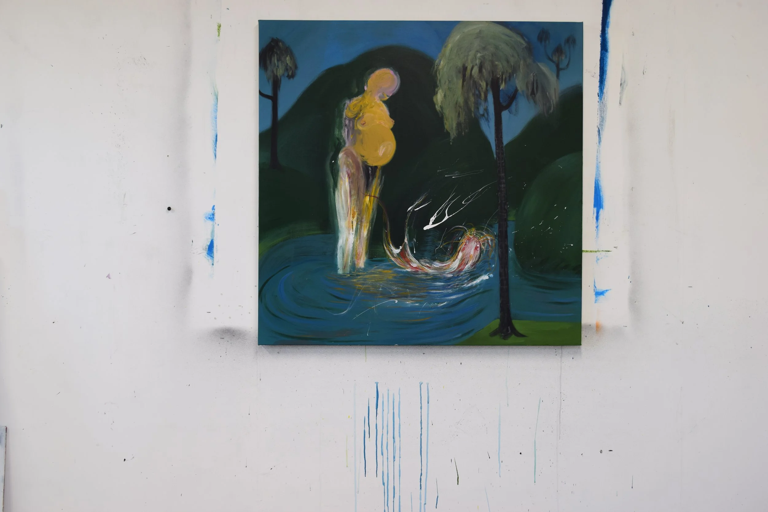  Coy, acrylic on canvas, 2024 