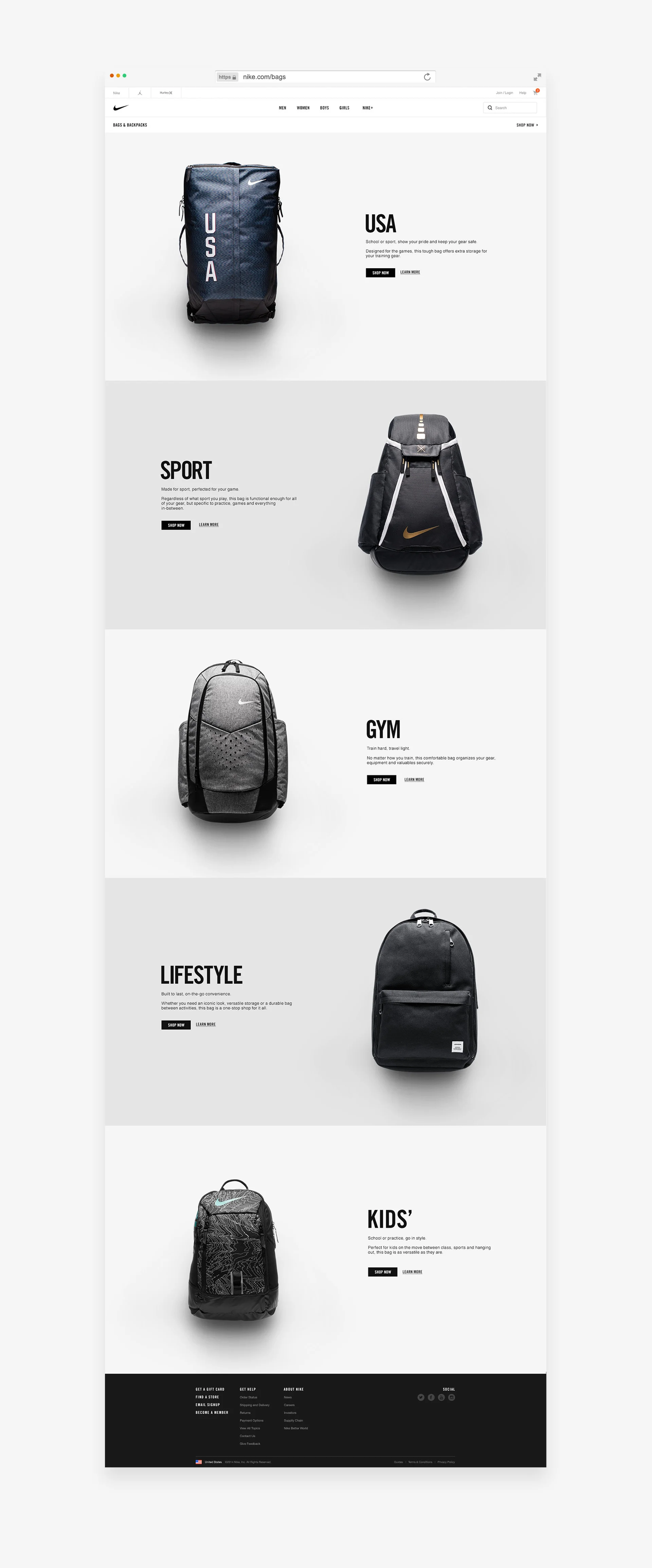 nike business backpack