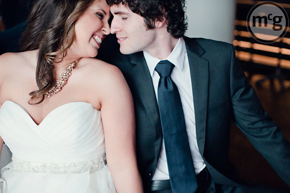 Bride & Groom Nuzzling