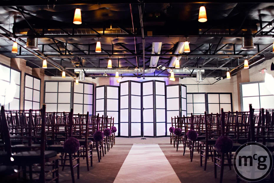 Edison's Dallas Wedding Ceremony Setup
