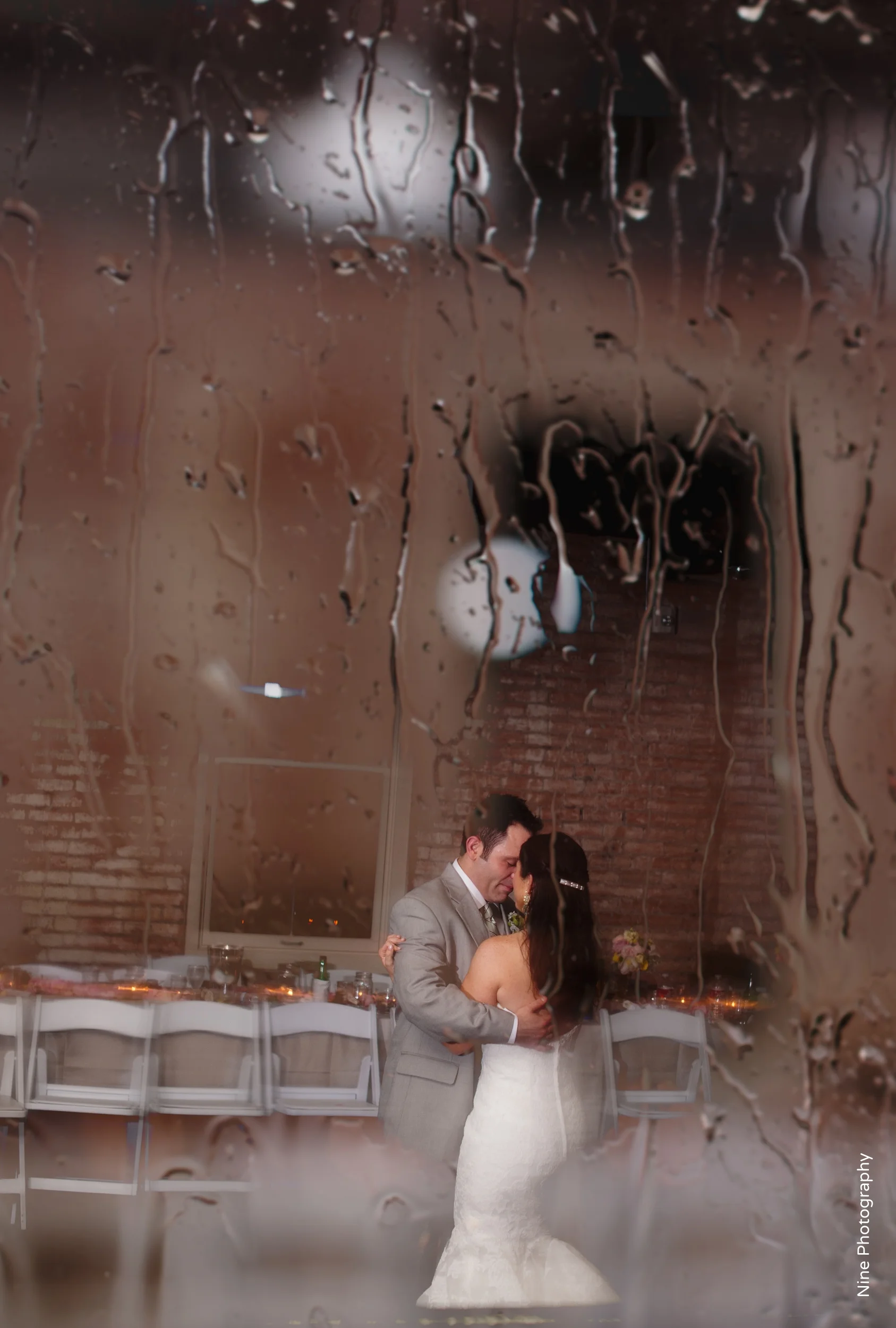 Bride & Groom Private Last Dance Raining Outside