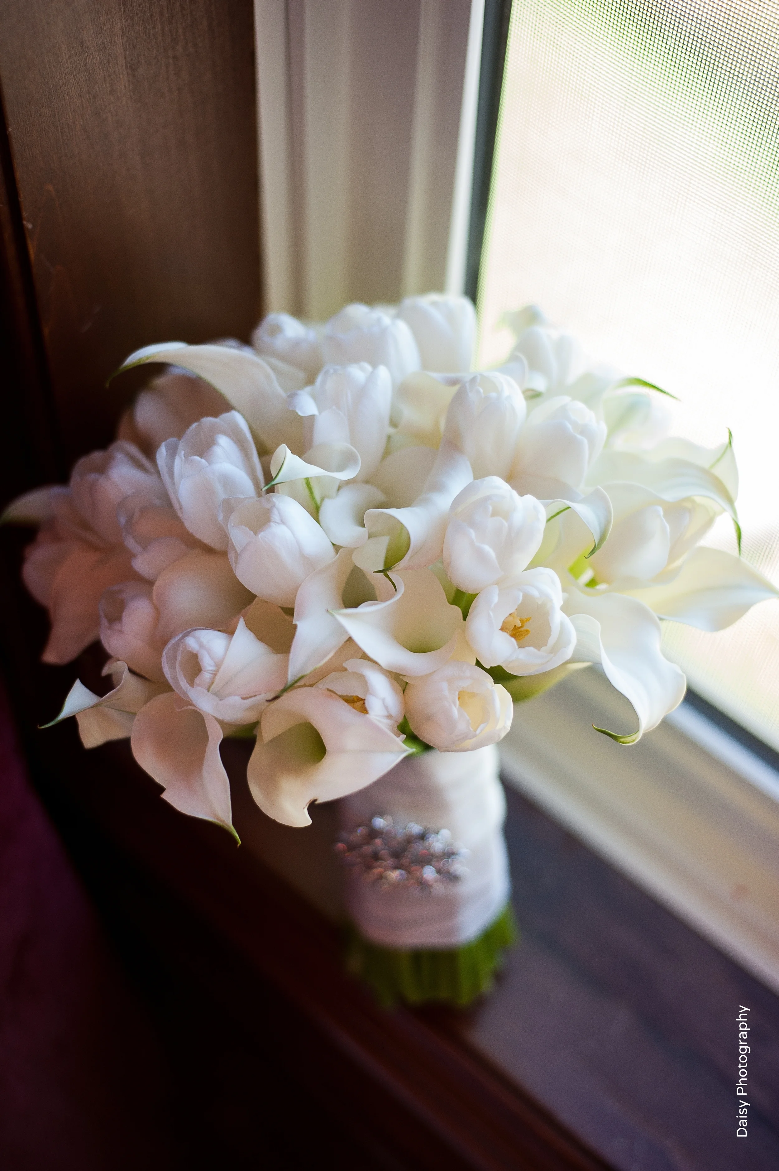 White Modern Bridal Bouquet