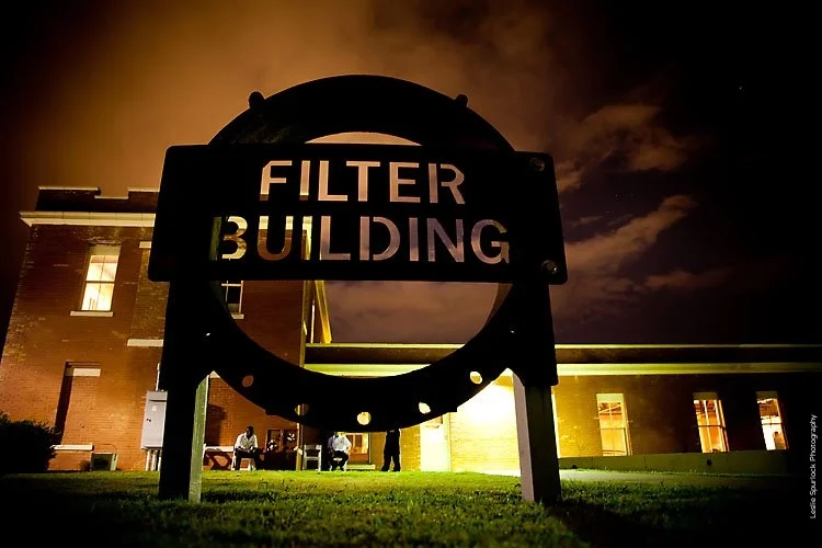 Filter Building White Rock Lake Sign
