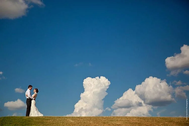 Bride & Groom Sky Portrait
