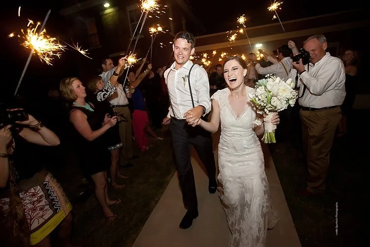 Filter Building Wedding Sparkler Grand Exit