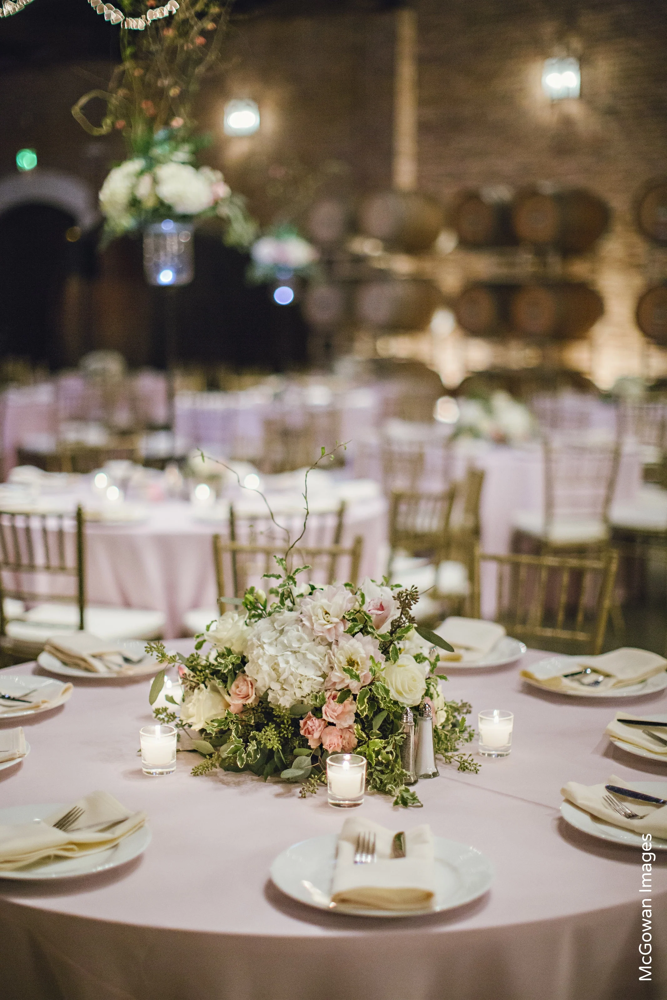 Low Wedding Centerpiece Delaney Vineyards