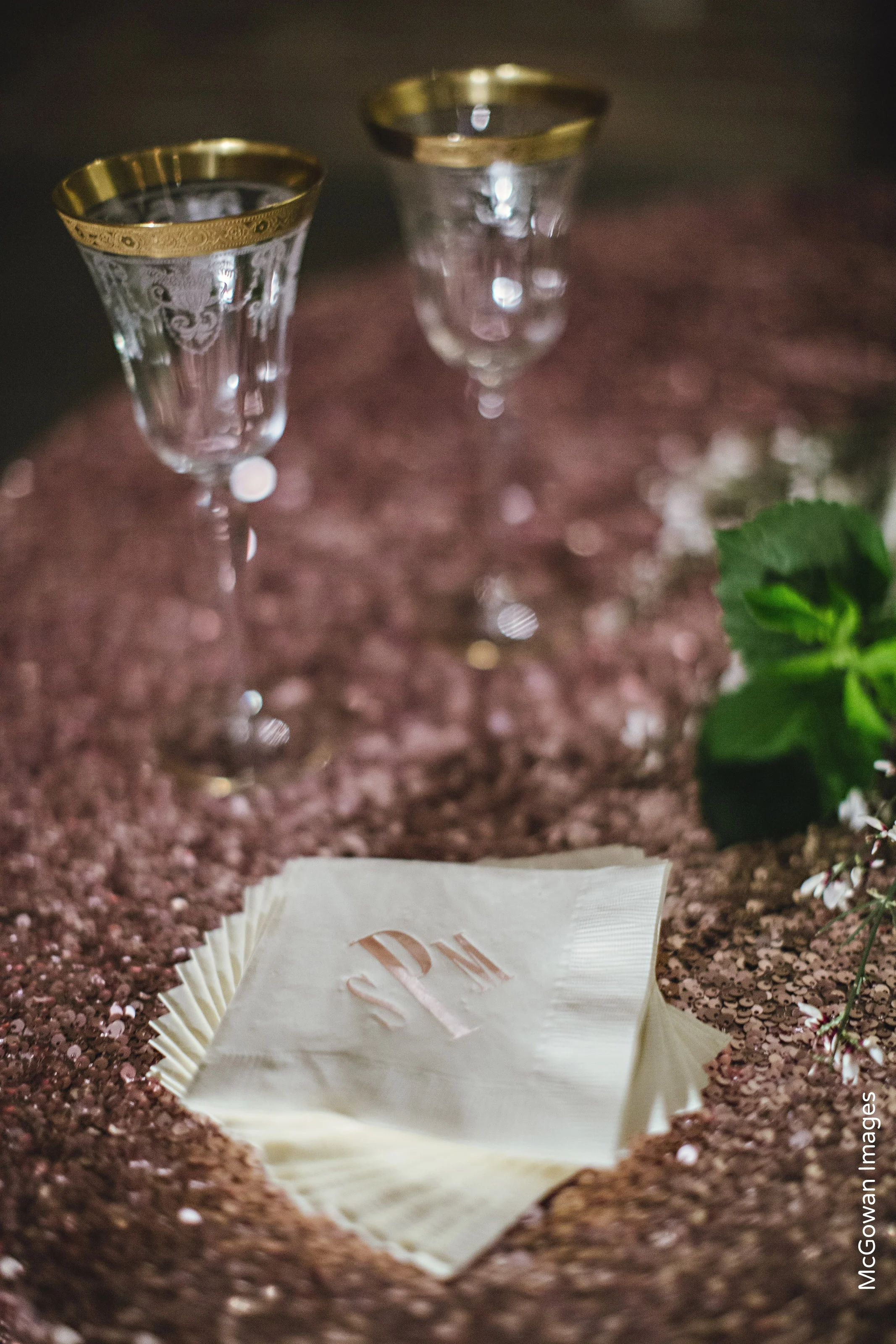 Gold Wedding Champagne Toasting Flutes