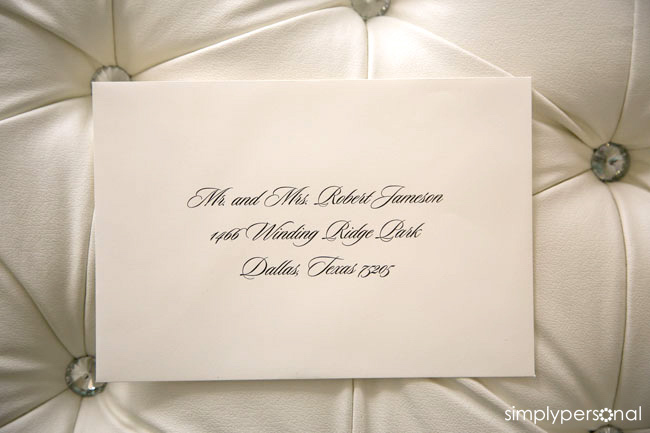 Altar Ego Paperie Wedding Guest Envelope Addressing