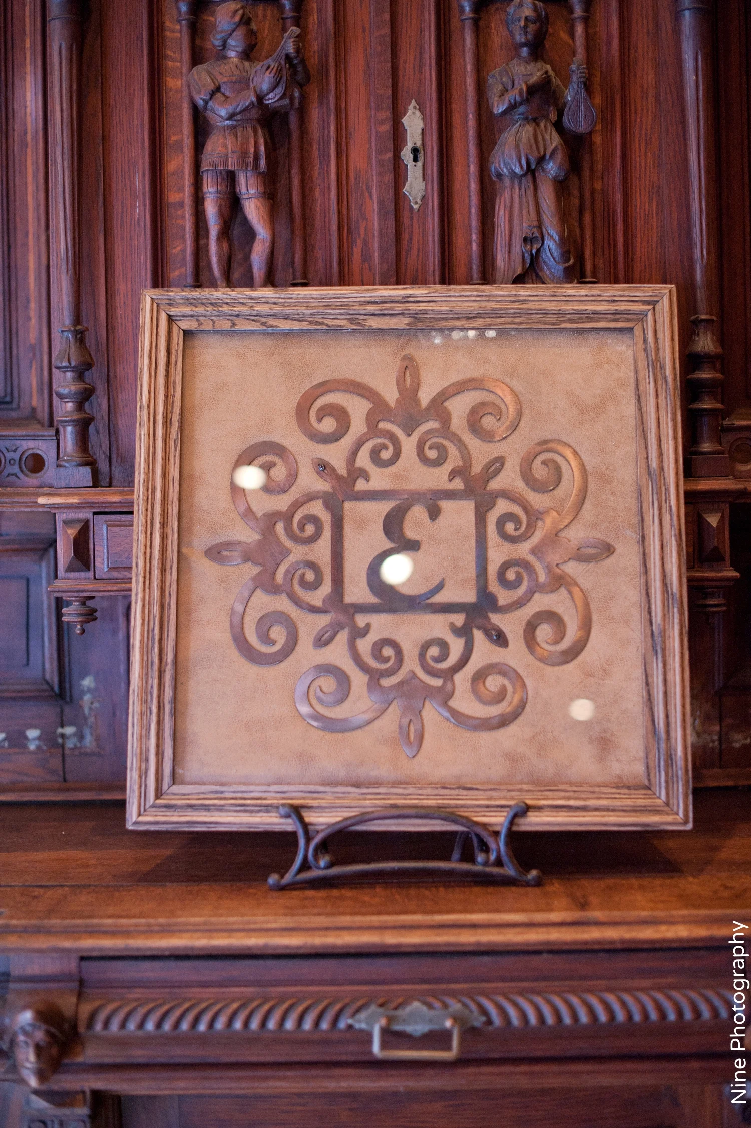 Rustic E Wedding Art