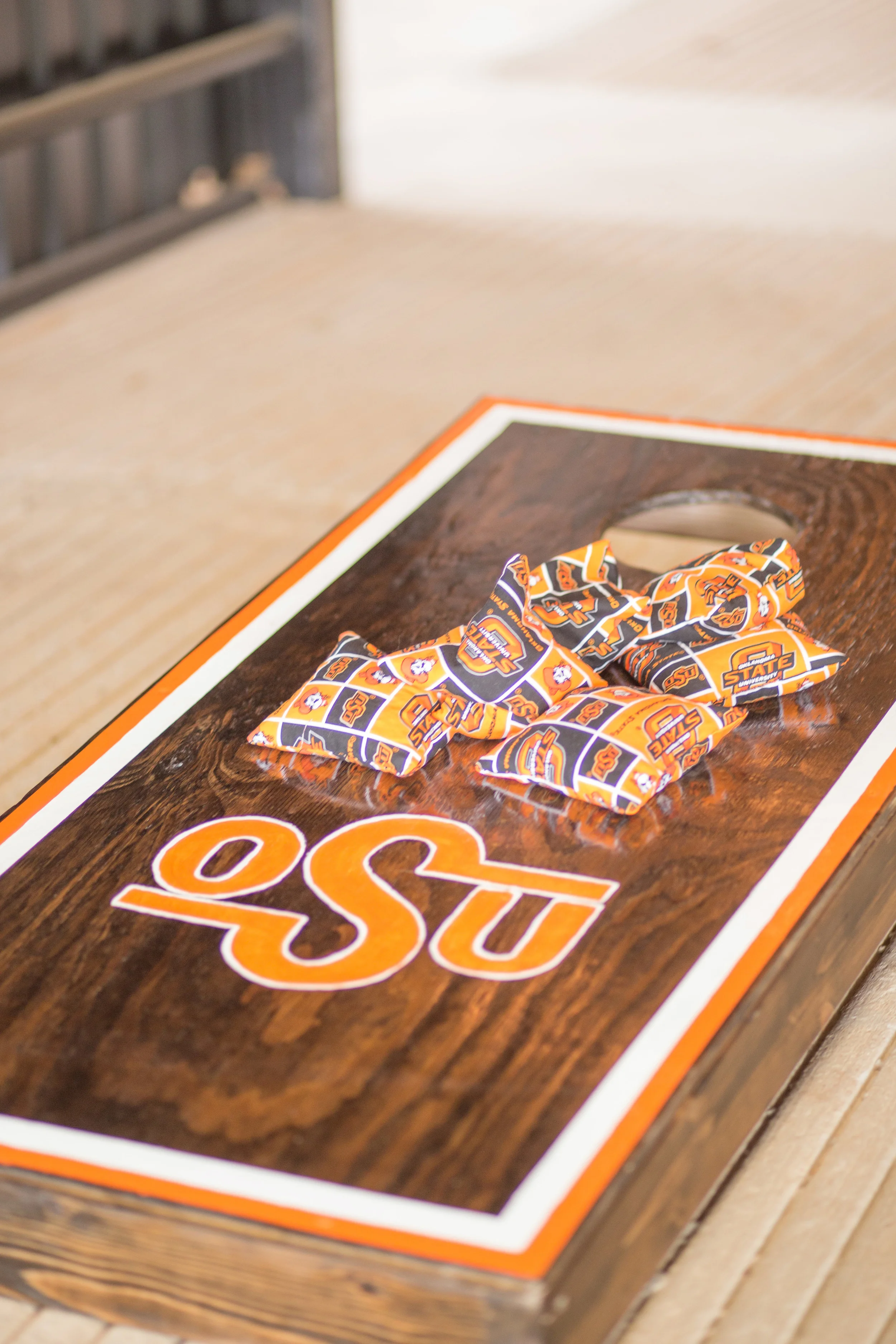 OSU Corn Hole Set at Wedding