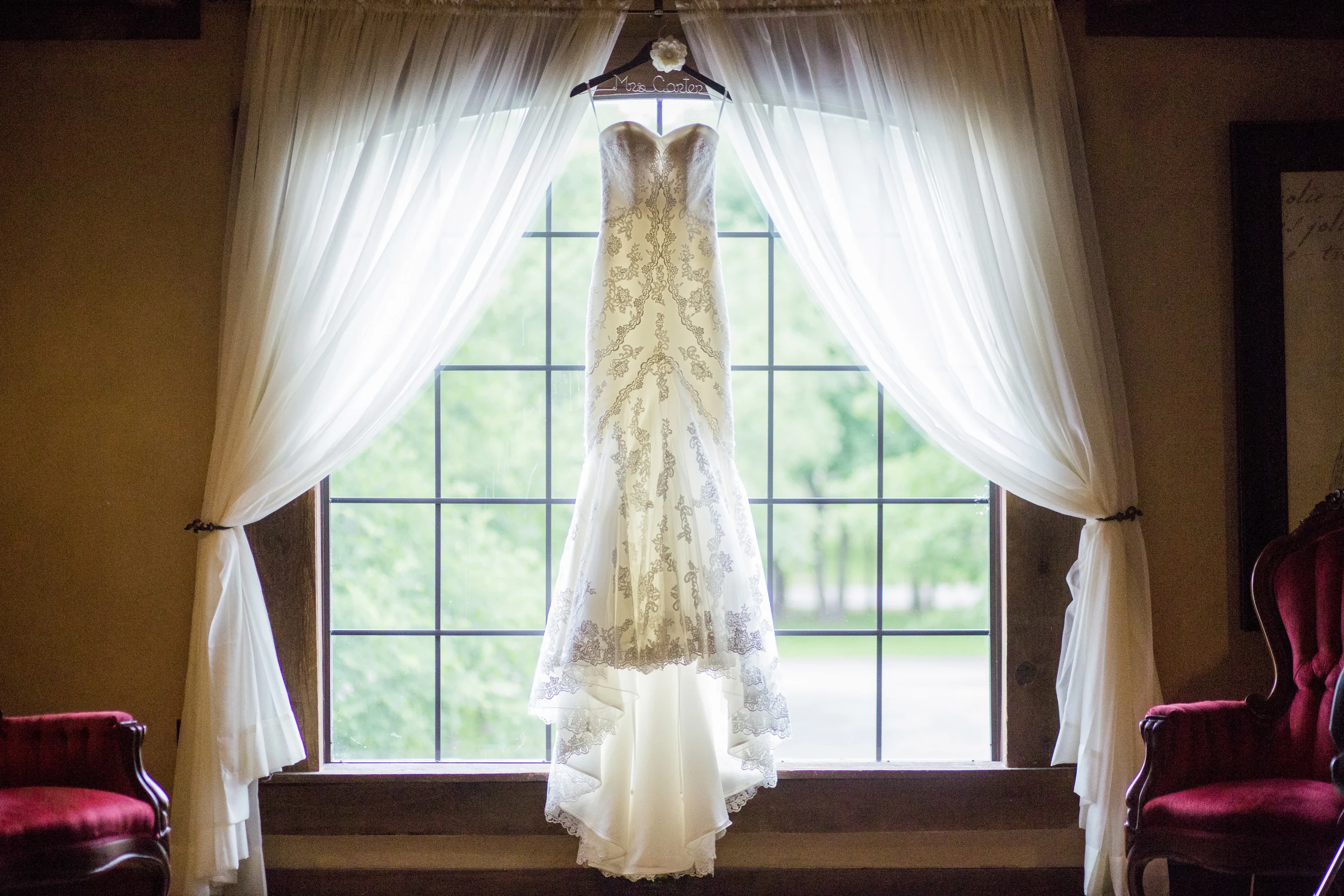 Wedding Dress in Window
