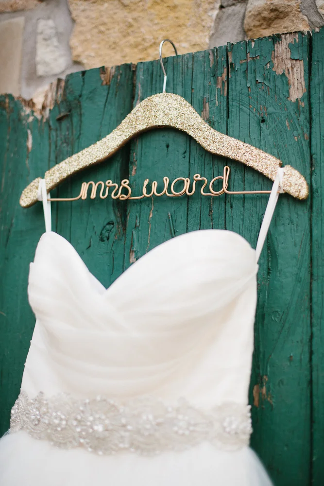 Personalized Wedding Hanger Mrs. Ward