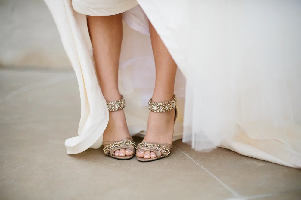Sparkly Heeled Wedding Shoes
